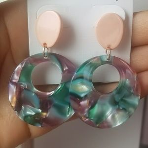 Trendy acrylic earring